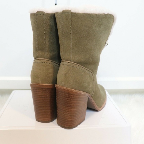 UGG Australia Jerene Olive Green Heeled Boot 9.5 - Picture 6 of 6